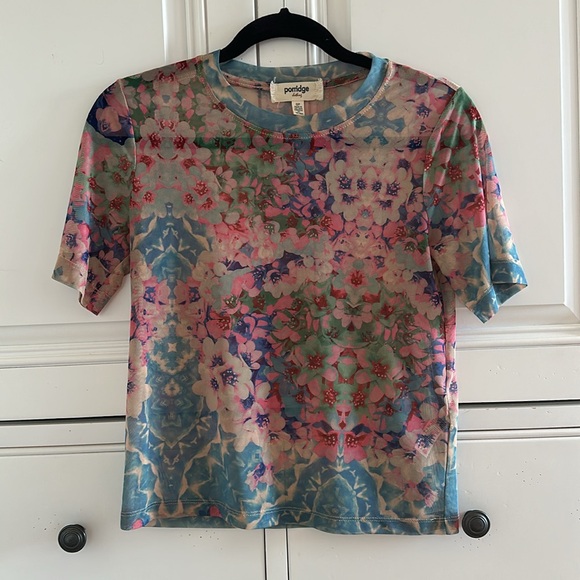 Mesh Floral Top - Picture 2 of 3